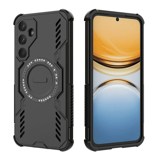 MagSafe pouzdro pro Samsung Galaxy A55 5G A556, Techsuit, ArmorMag, černé