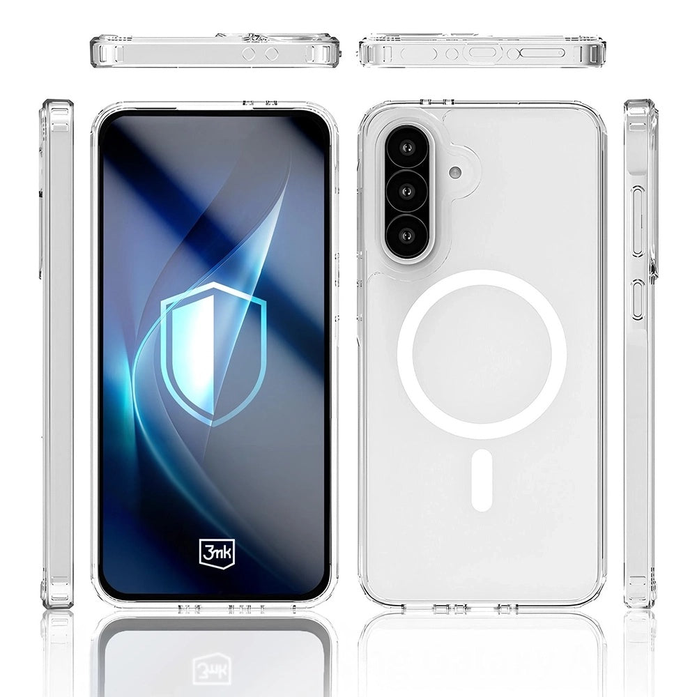 Pouzdro MagSafe pro Samsung Galaxy A56 A566 / A36 A366, 3MK, Armor MagCase, Průhledné