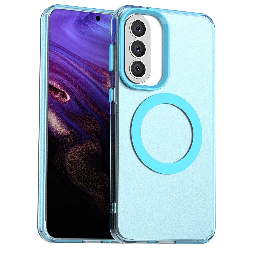 Pouzdro MagSafe pro Samsung Galaxy A57 5G, Techsuit, CandyCase, Modrá
