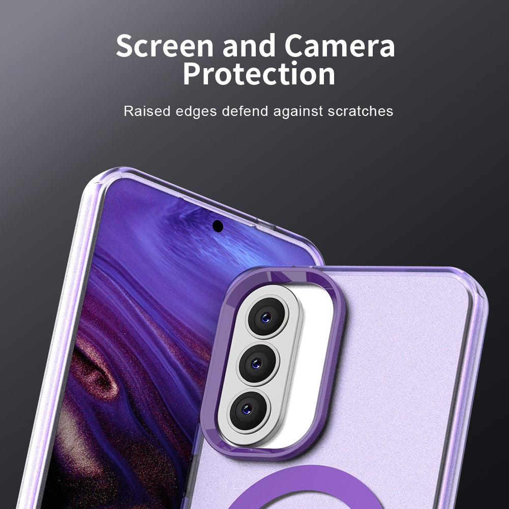 Pouzdro MagSafe pro Samsung Galaxy A57 5G, Techsuit, CandyCase, Fialové