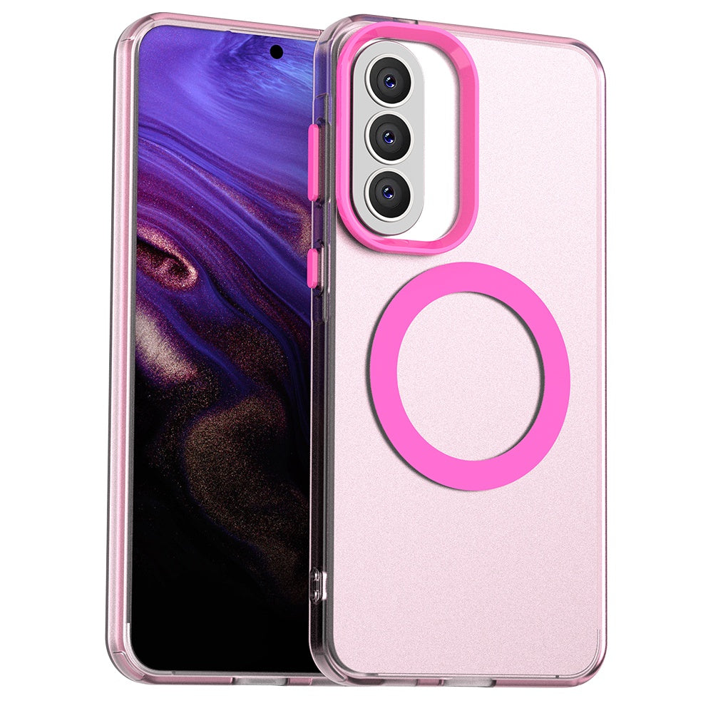 Pouzdro MagSafe pro Samsung Galaxy A57 5G, Techsuit, CandyCase, Růžová