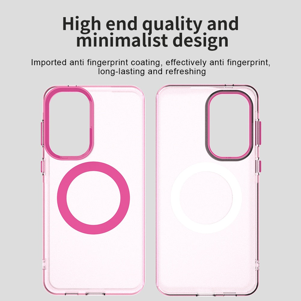 Pouzdro MagSafe pro Samsung Galaxy A57 5G, Techsuit, CandyCase, Růžová