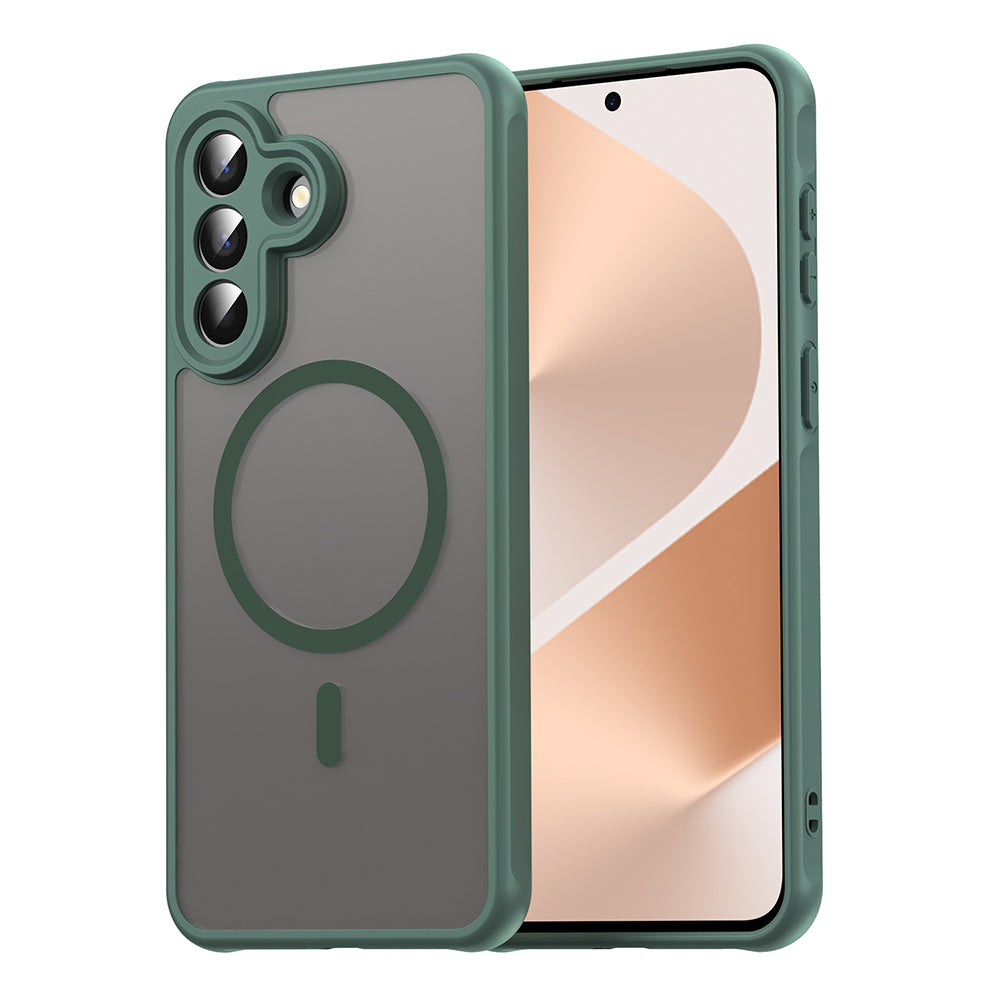 Pouzdro MagSafe pro Samsung Galaxy A57 5G, Techsuit, HaloFrost II, Zelená