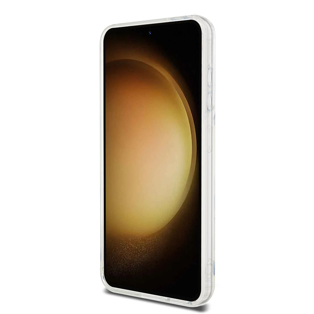 Pouzdro MagSafe pro Samsung Galaxy S23 S911, Karl Lagerfeld, IML Ikonik Karl, Průhledné
