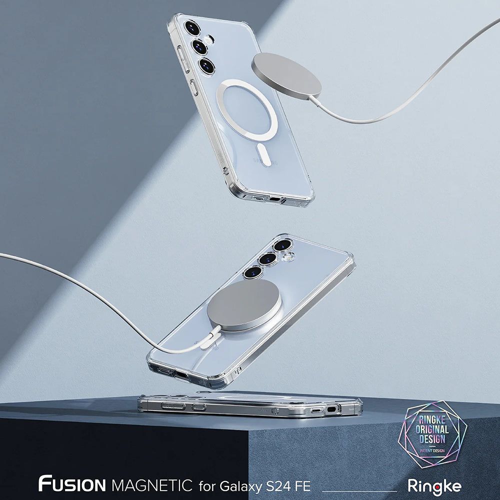 MagSafe pouzdro pro Samsung Galaxy S24 FE S721, Ringke, Fusion, průhledné