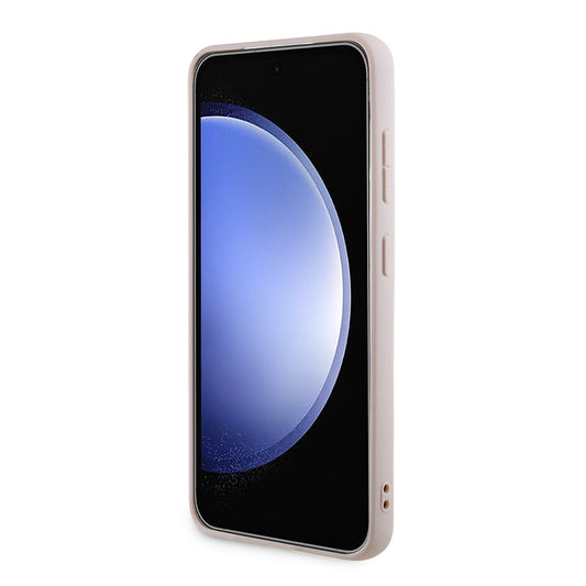 Pouzdro MagSafe pro Samsung Galaxy S24 S921, Guess, 4G Collection, Růžová