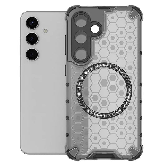MagSafe pouzdro pro Samsung Galaxy S24 S921, Techsuit, HoneyComb Shield, Černá