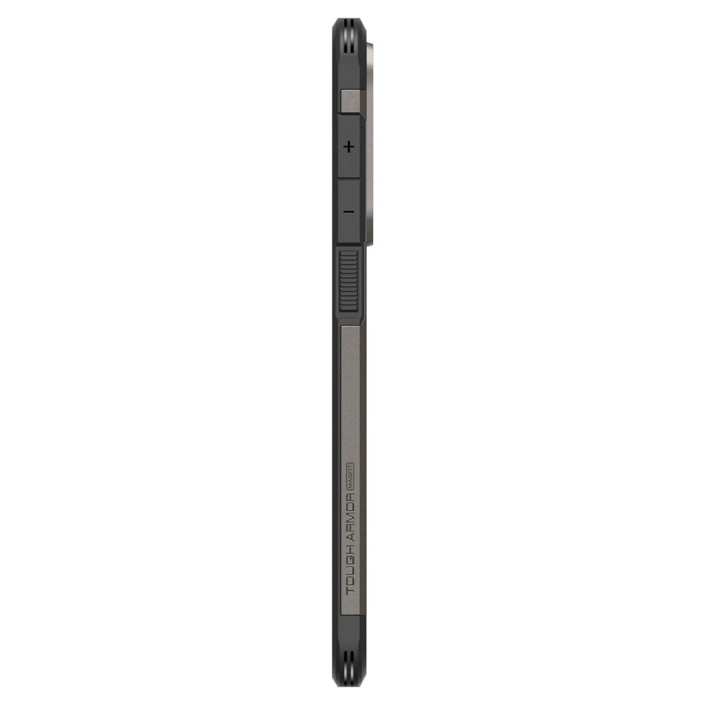 Pouzdro MagSafe pro Samsung Galaxy S25 Edge S937, Spigen, Tough Armor, Šedé ACS09423