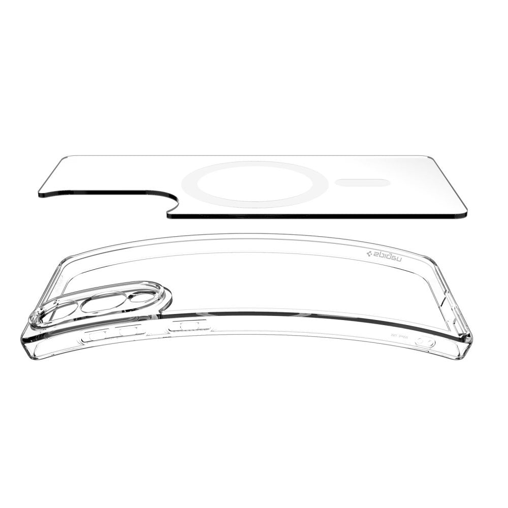 Pouzdro MagSafe pro Samsung Galaxy S25 Edge S937, Spigen, Ultra Hybrid, Bílá ACS09418