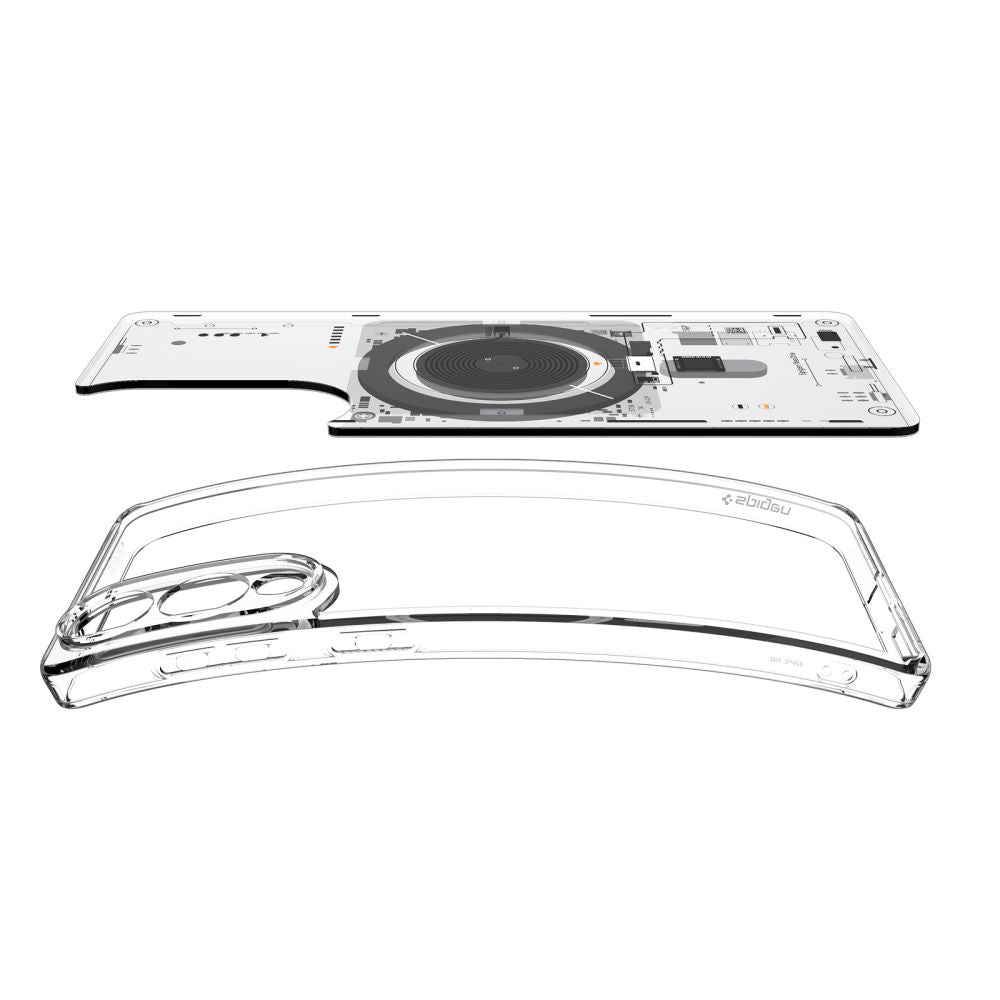 Pouzdro MagSafe pro Samsung Galaxy S25 Edge S937, Spigen, Ultra Hybrid Neo One, Transparentní ACS09416