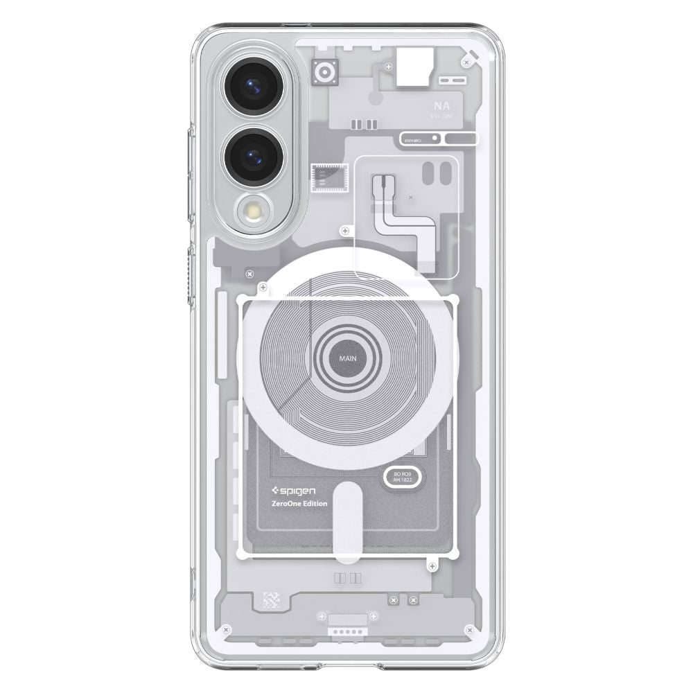 Pouzdro MagSafe pro Samsung Galaxy S25 Edge S937, Spigen, Ultra Hybrid Zero One, Bílá ACS09417
