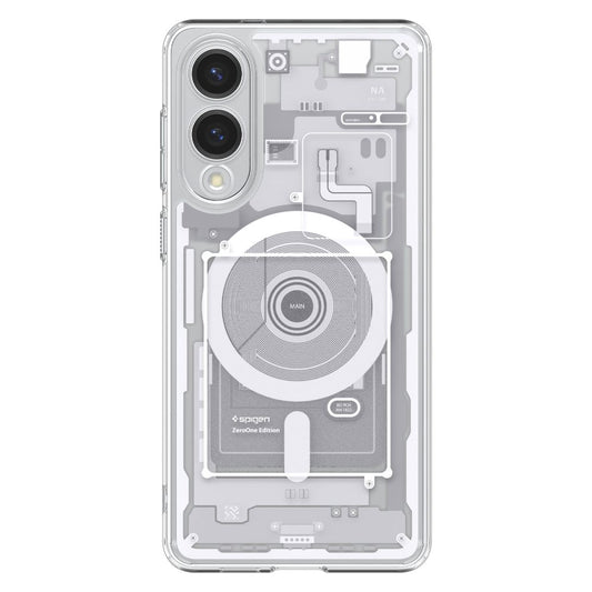Pouzdro MagSafe pro Samsung Galaxy S25 Edge S937, Spigen, Ultra Hybrid Zero One, Bílá ACS09417
