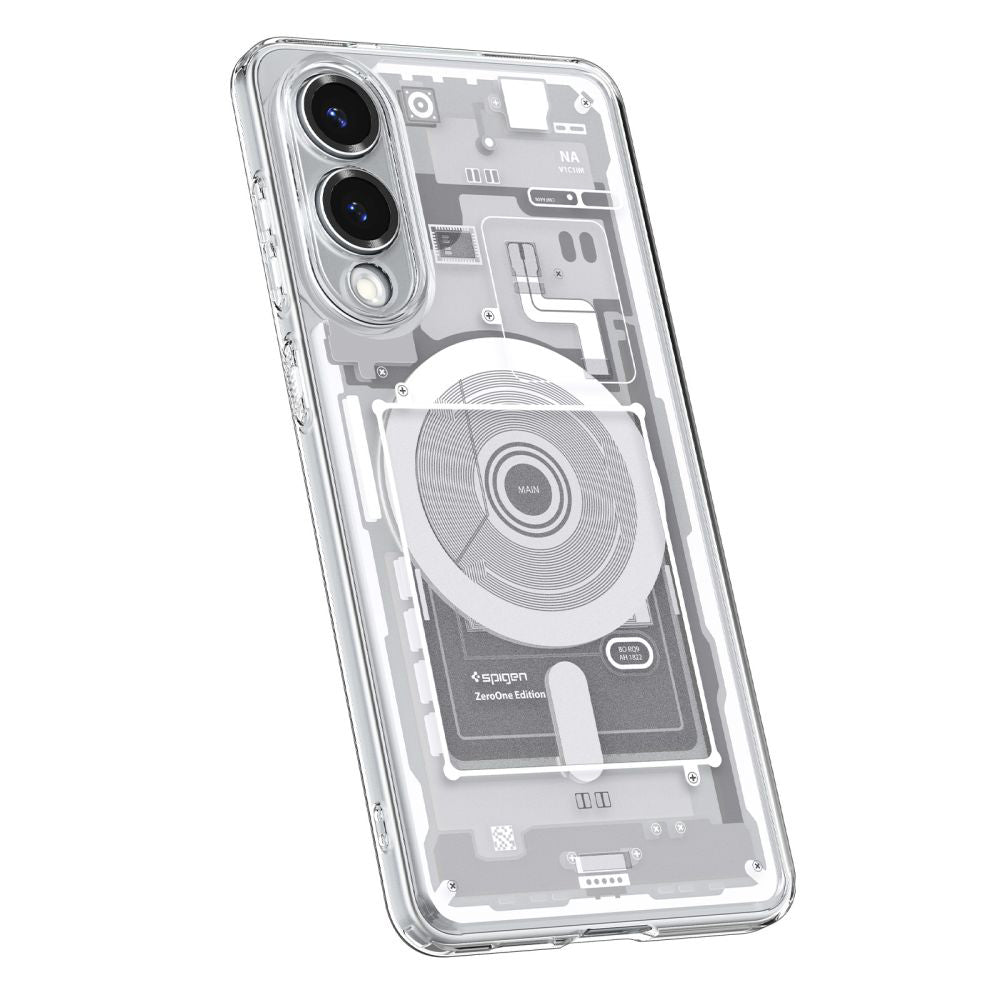 Pouzdro MagSafe pro Samsung Galaxy S25 Edge S937, Spigen, Ultra Hybrid Zero One, Bílá ACS09417