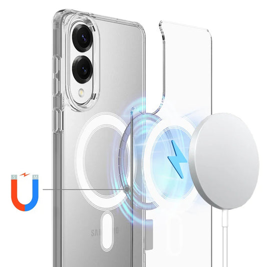 MagSafe pouzdro pro Samsung Galaxy S25 Edge S937, Techsuit, Pro, Transparentní