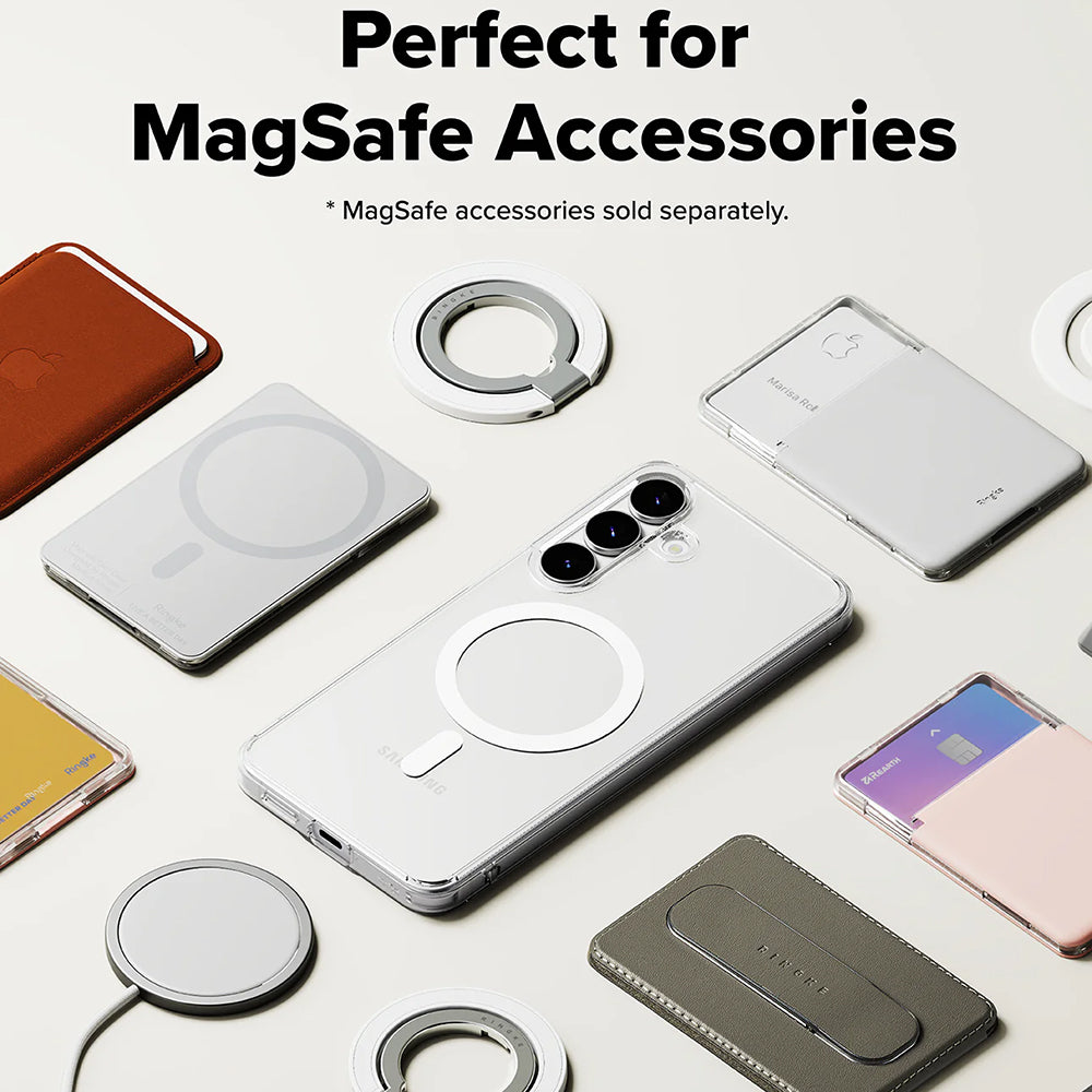 MagSafe pouzdro pro Samsung Galaxy S25 FE, Ringke, Fusion, Transparentní