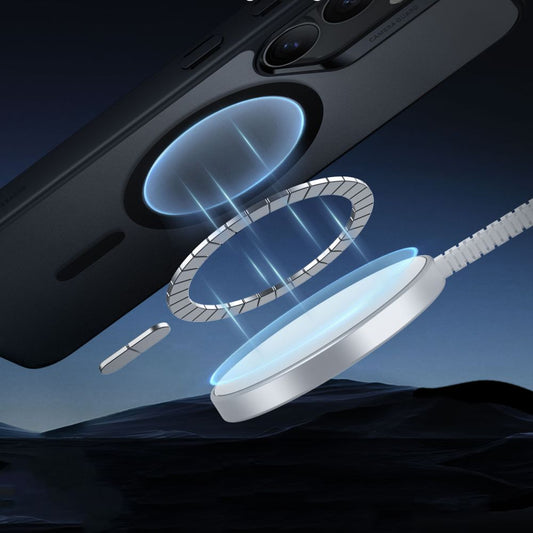 Pouzdro MagSafe pro Samsung Galaxy S25+ S936, ESR, Classic Hybrid, Saténově černé