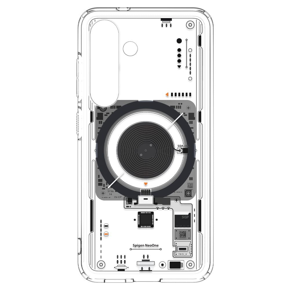 Pouzdro MagSafe pro Samsung Galaxy S25 S931, Spigen, Ultra Hybrid Neo One, Transparentní ACS09470