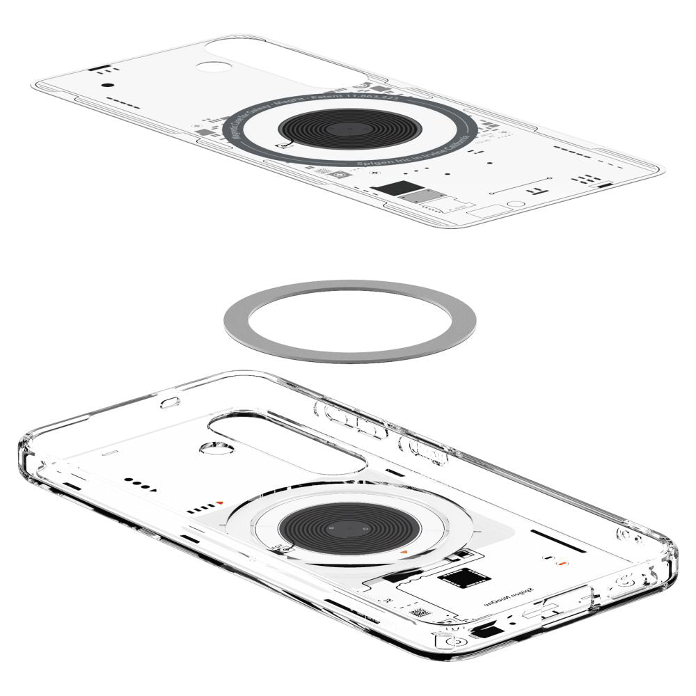 Pouzdro MagSafe pro Samsung Galaxy S25 S931, Spigen, Ultra Hybrid Neo One, Transparentní ACS09470