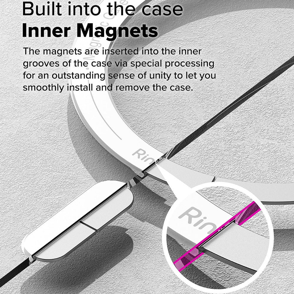 MagSafe pouzdro pro Samsung Galaxy S25 Ultra S938, Ringke, Fusion, Matně průhledné