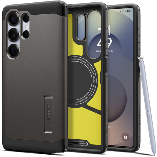 MagSafe Case for Samsung Galaxy S25 Ultra S938, Spigen, Tough Armor, Gray