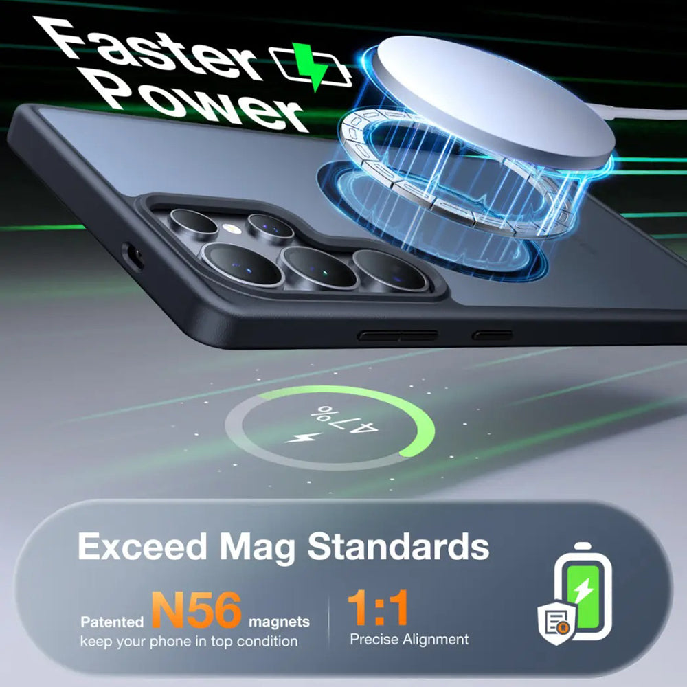 MagSafe pouzdro pro Samsung Galaxy S25 Ultra S938, Torras, Guardian, černé