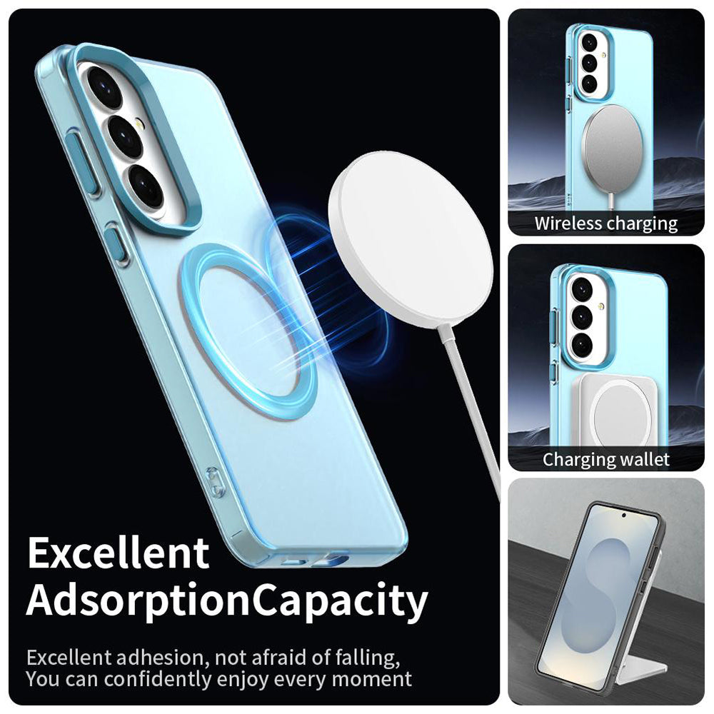 MagSafe Case for Samsung Galaxy S26 FE S741, Techsuit, CandyCase, Blue