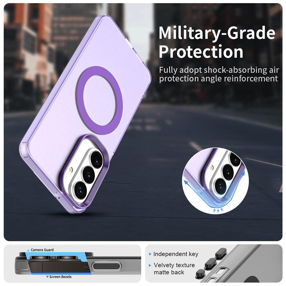 MagSafe Case for Samsung Galaxy S26 FE S741, Techsuit, CandyCase, Purple