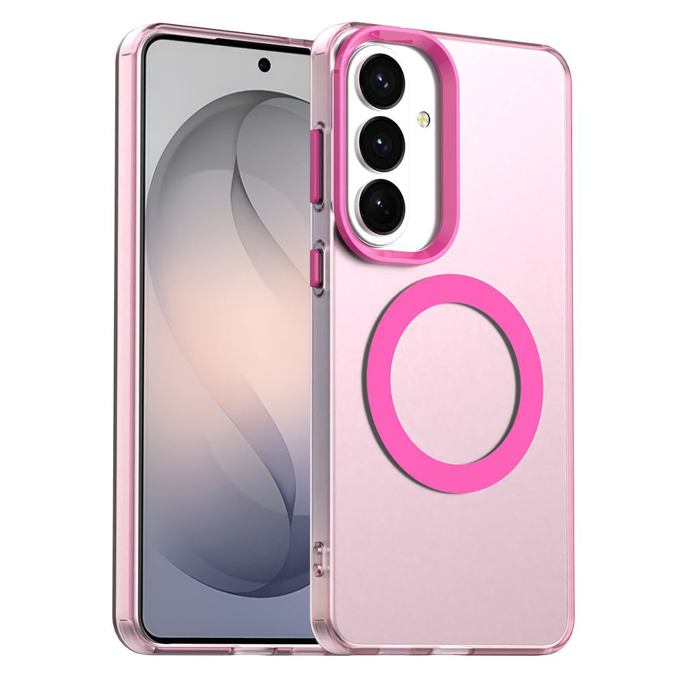 Pouzdro MagSafe pro Samsung Galaxy S26 FE S741, Techsuit, CandyCase, růžové
