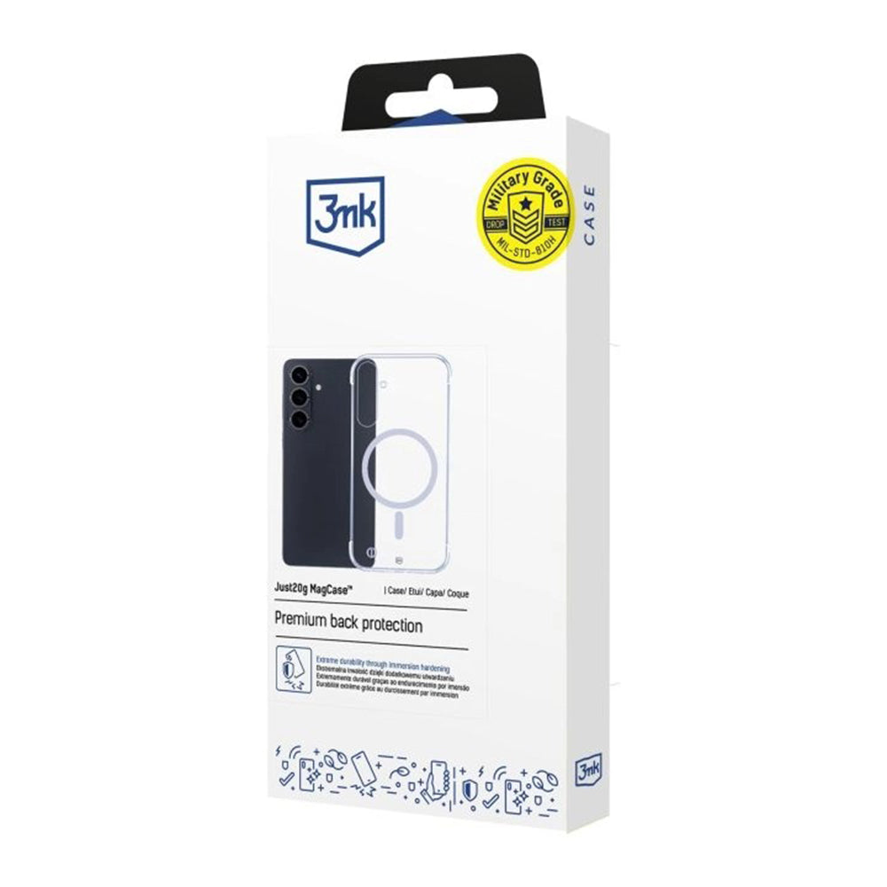 Pouzdro MagSafe pro Samsung Galaxy S26 Plus, 3MK, Just20g, Průhledné