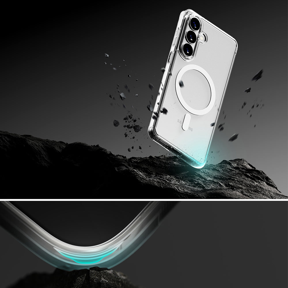 Pouzdro MagSafe pro Samsung Galaxy S26 Plus S947, Ringke, Fusion, Matně průhledné