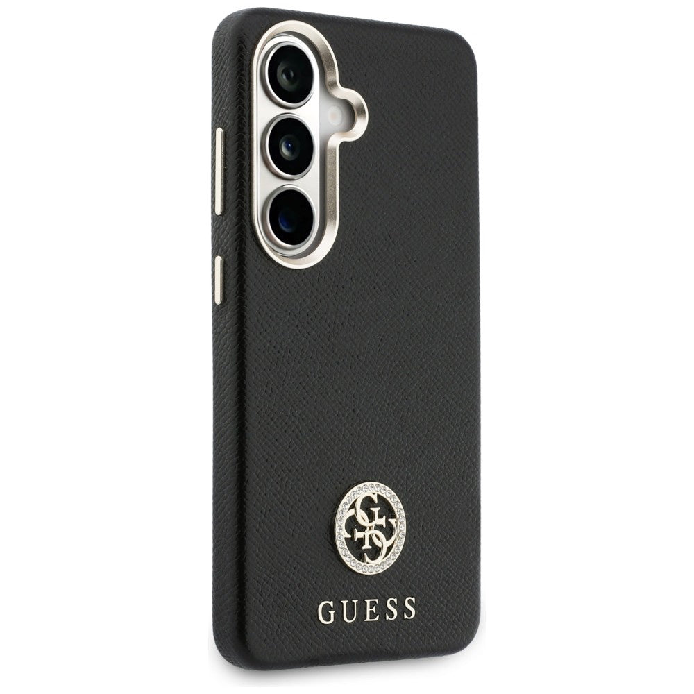 Pouzdro MagSafe pro Samsung Galaxy S26 Plus S947, Guess, Rhinestone Round Logo, Černá