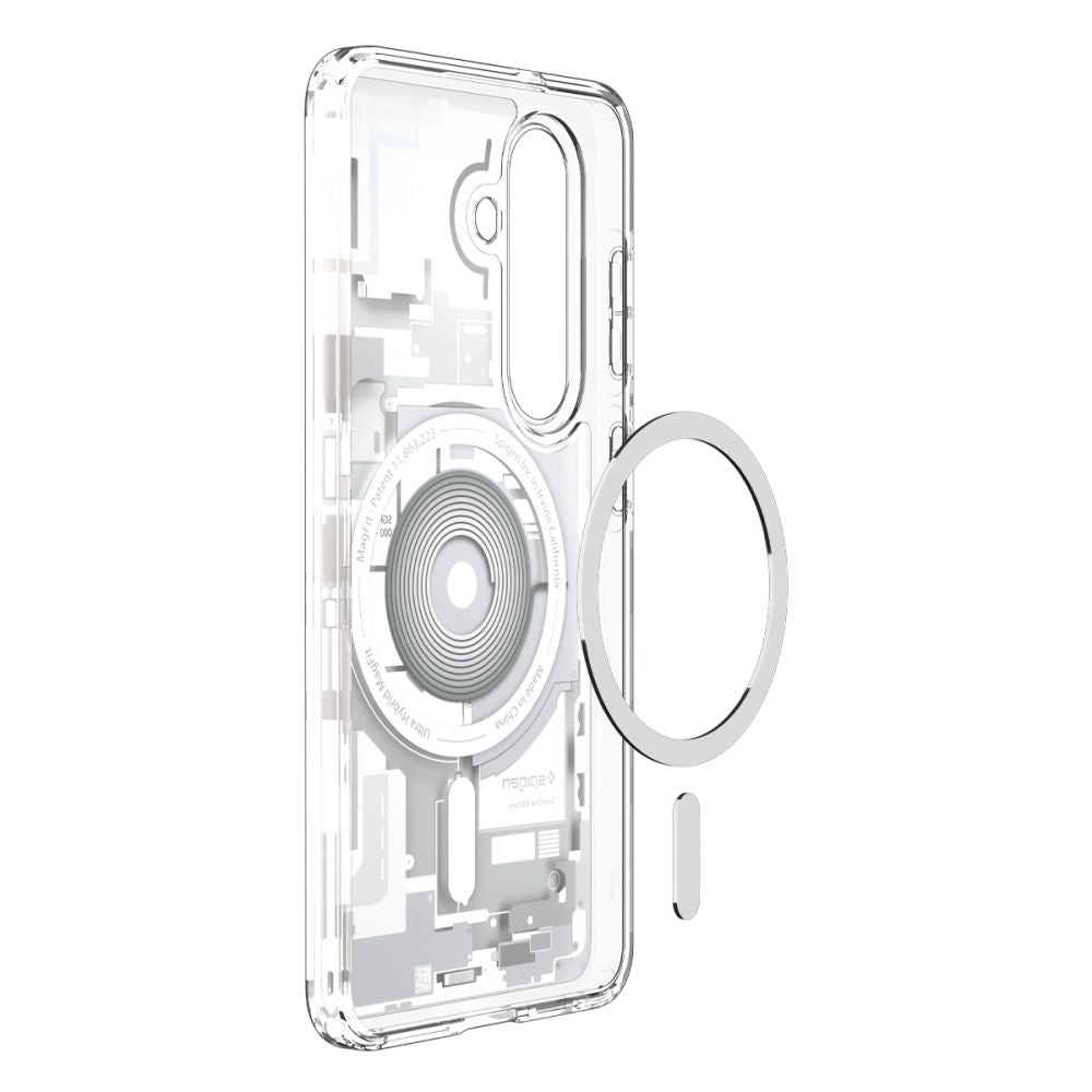 Pouzdro MagSafe pro Samsung Galaxy S26 Plus S947, Spigen, Ultra Hybrid Zero One, Bílá ACS10712