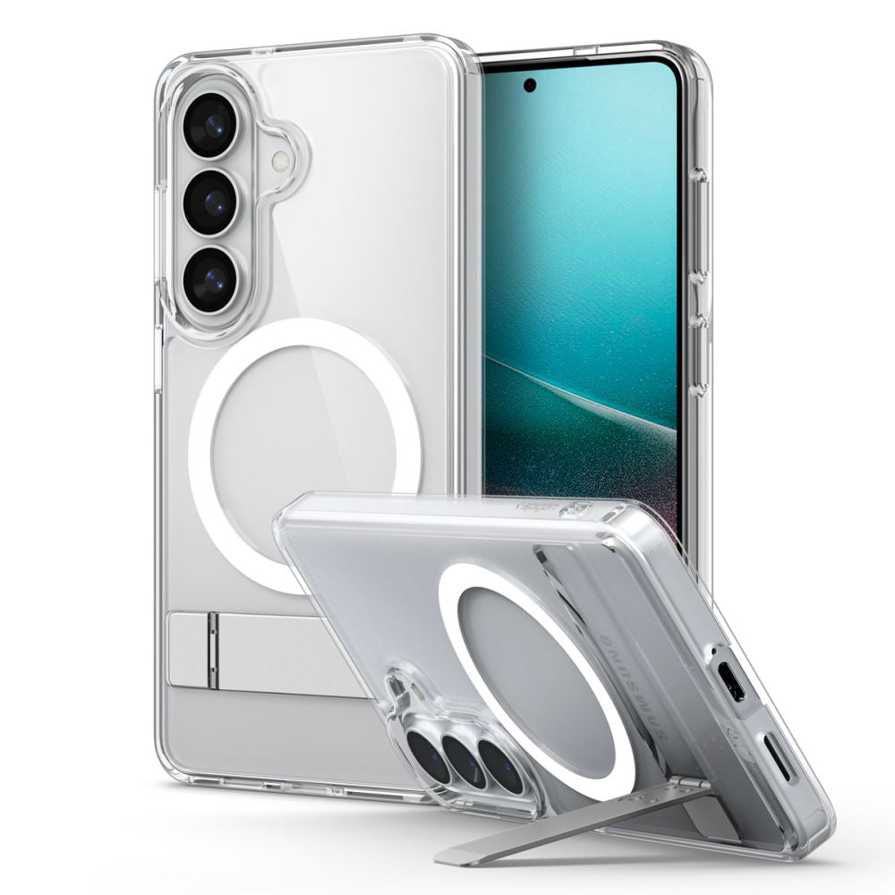 Pouzdro MagSafe pro Samsung Galaxy S26 Plus S947, Spigen, Ultra Hybrid S, Průhledné Bílé ACS11050