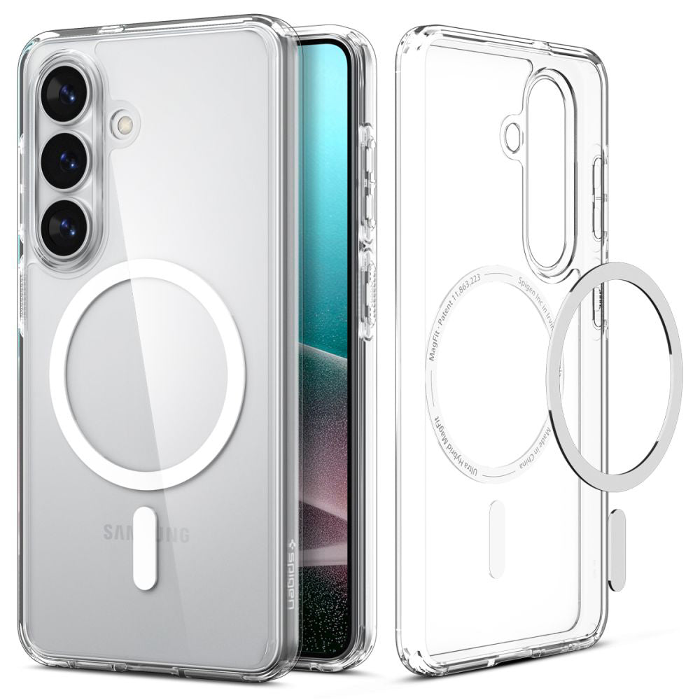 Pouzdro MagSafe pro Samsung Galaxy S26 Plus S947, Spigen, Ultra Hybrid, Průhledné Bílé ACS10709