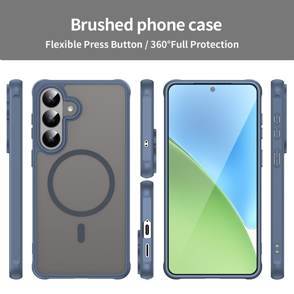 Pouzdro MagSafe pro Samsung Galaxy S26 Plus S947, Techsuit, HaloFrost II, Námořnická modř