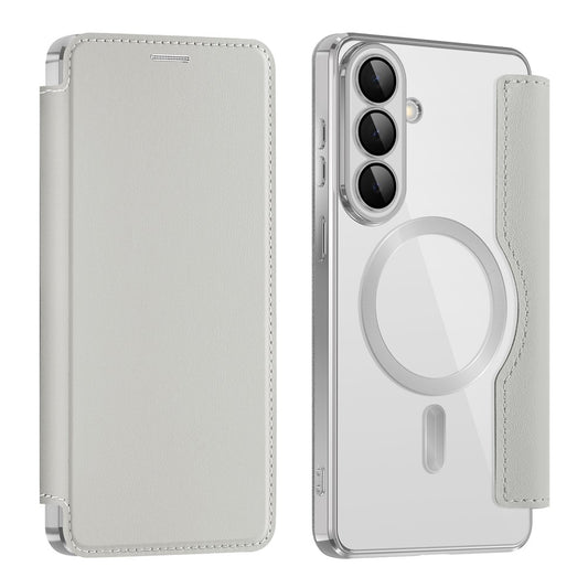 Pouzdro MagSafe pro Samsung Galaxy S26 Plus, Techsuit, SmartMag Book, Šedé