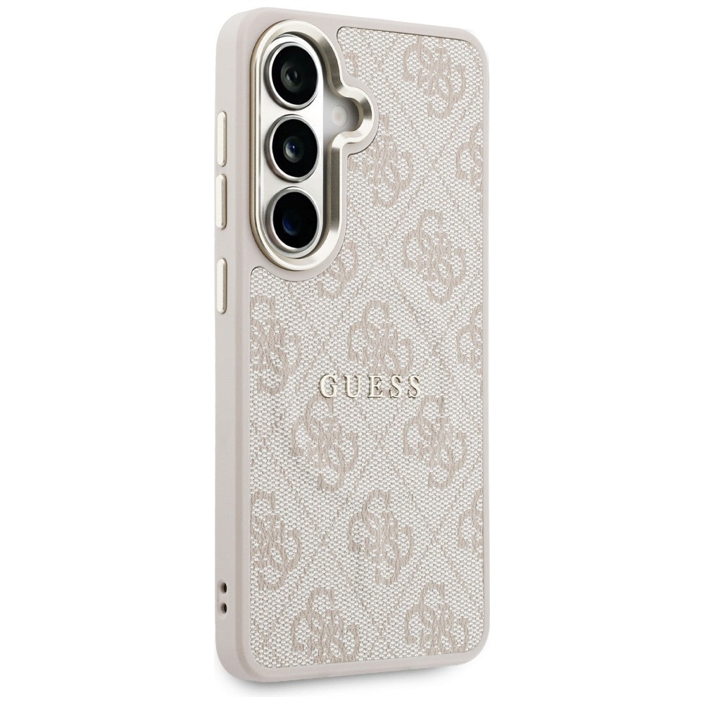 MagSafe pouzdro pro Samsung Galaxy S26 S942, Guess, 4G Embossed Ring, Růžovo černé