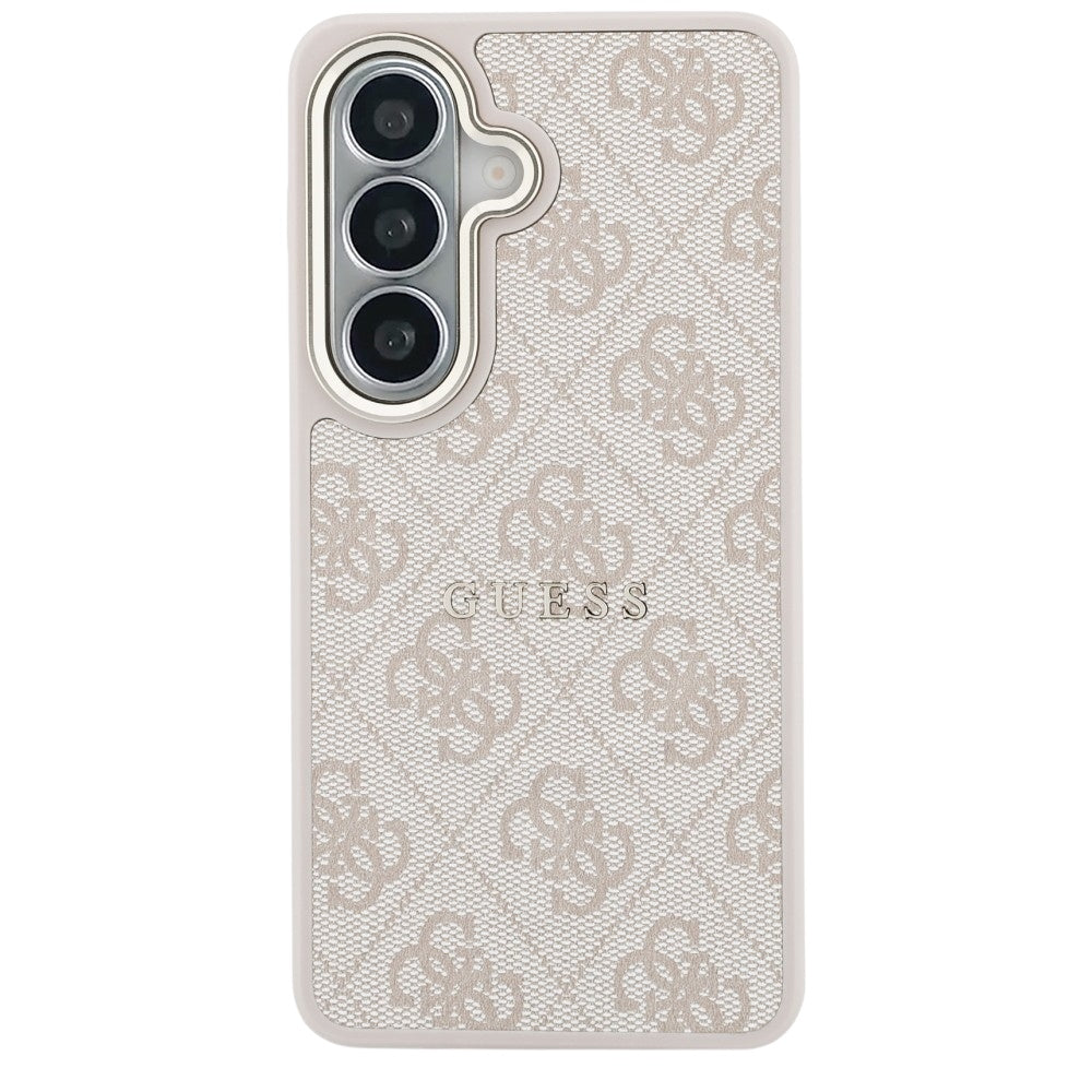 Pouzdro MagSafe pro Samsung Galaxy S26 S942, Guess, 4G Embossed Ring, Růžové