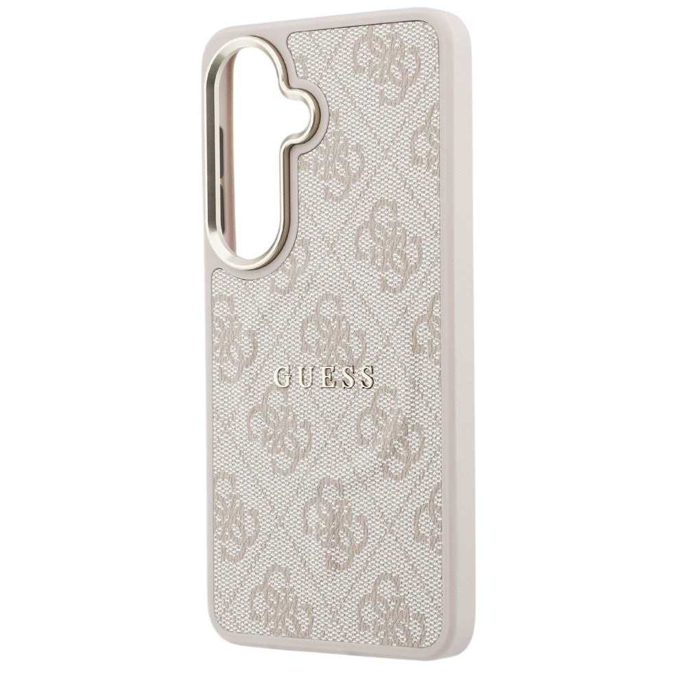 Pouzdro MagSafe pro Samsung Galaxy S26 S942, Guess, 4G Embossed Ring, Růžové