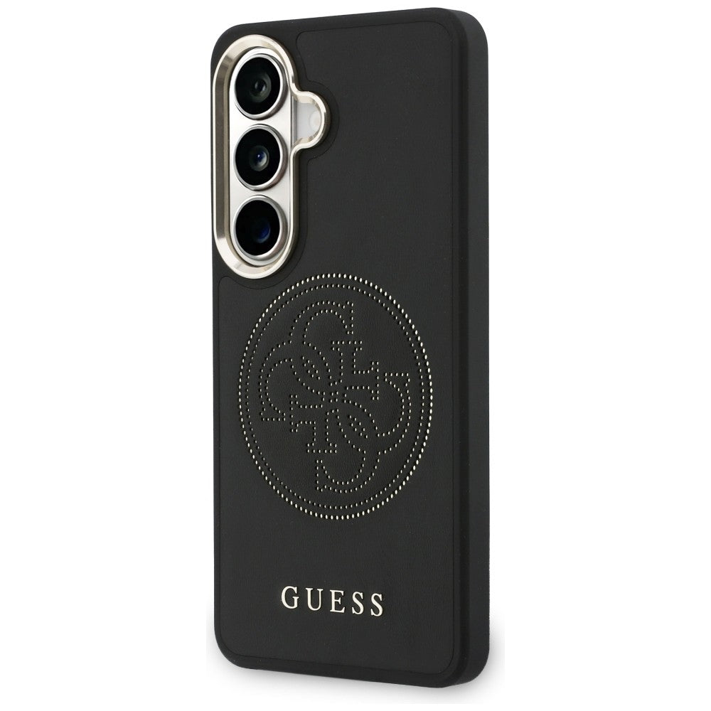 MagSafe Case for Samsung Galaxy S26 S942, Guess, Perforated Logo, Black