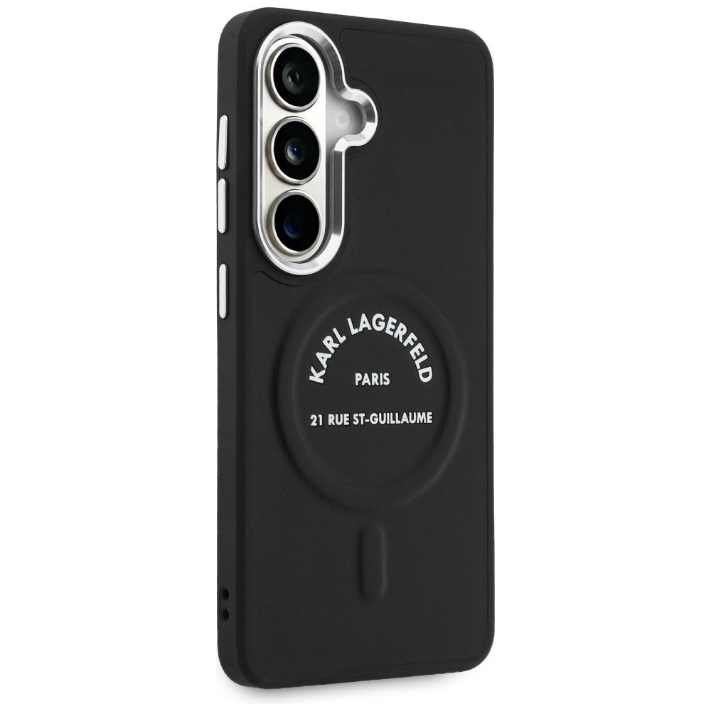 Pouzdro MagSafe pro Samsung Galaxy S26 S942, Karl Lagerfeld, Karl RSG Logo, Černá