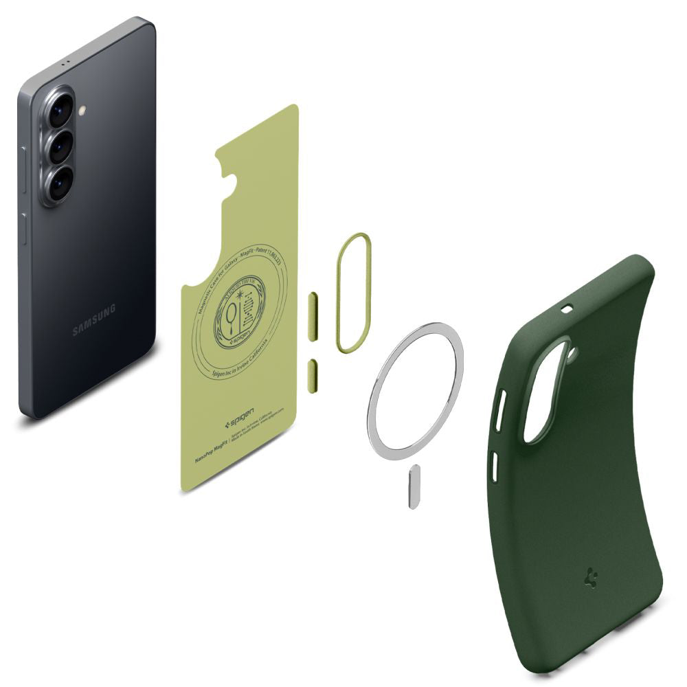 Pouzdro MagSafe pro Samsung Galaxy S26 S942, Spigen, Caseology Nano Pop, Zelená ACS11067