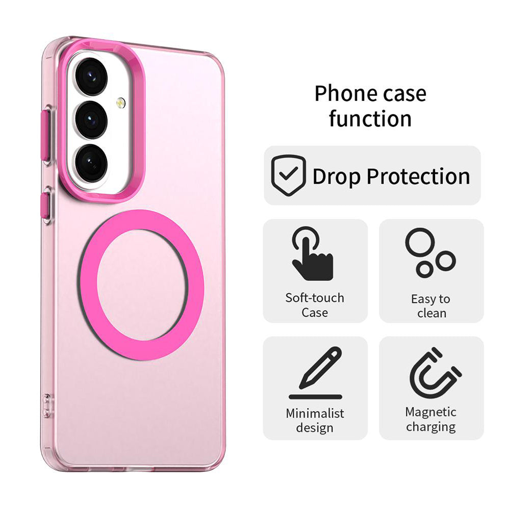 Pouzdro MagSafe pro Samsung Galaxy S26 S942, Techsuit, CandyCase, Růžové