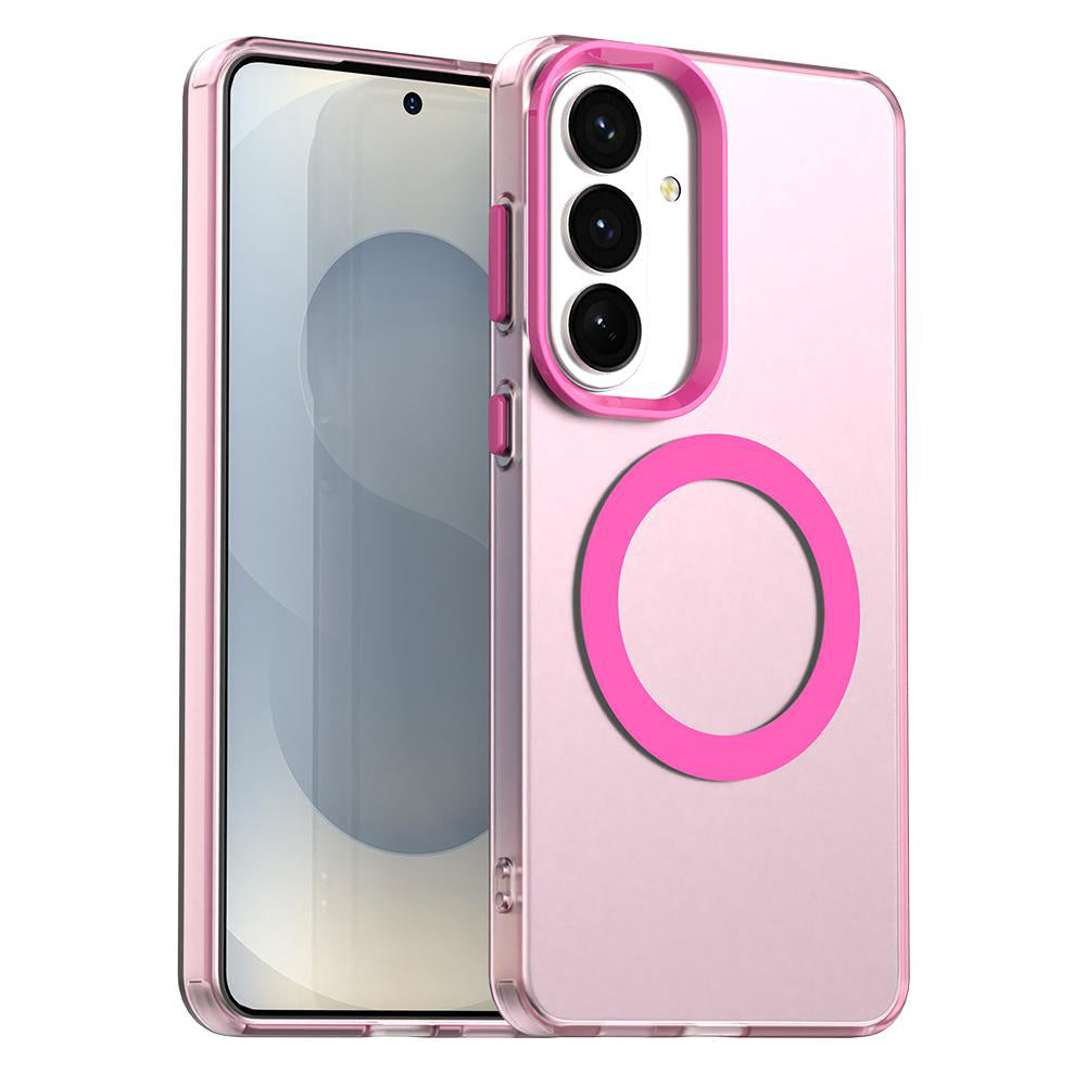 Pouzdro MagSafe pro Samsung Galaxy S26 S942, Techsuit, CandyCase, Růžové