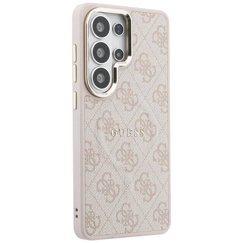 Pouzdro MagSafe pro Samsung Galaxy S26 Ultra S948, Guess, 4G Embossed Ring, Růžové