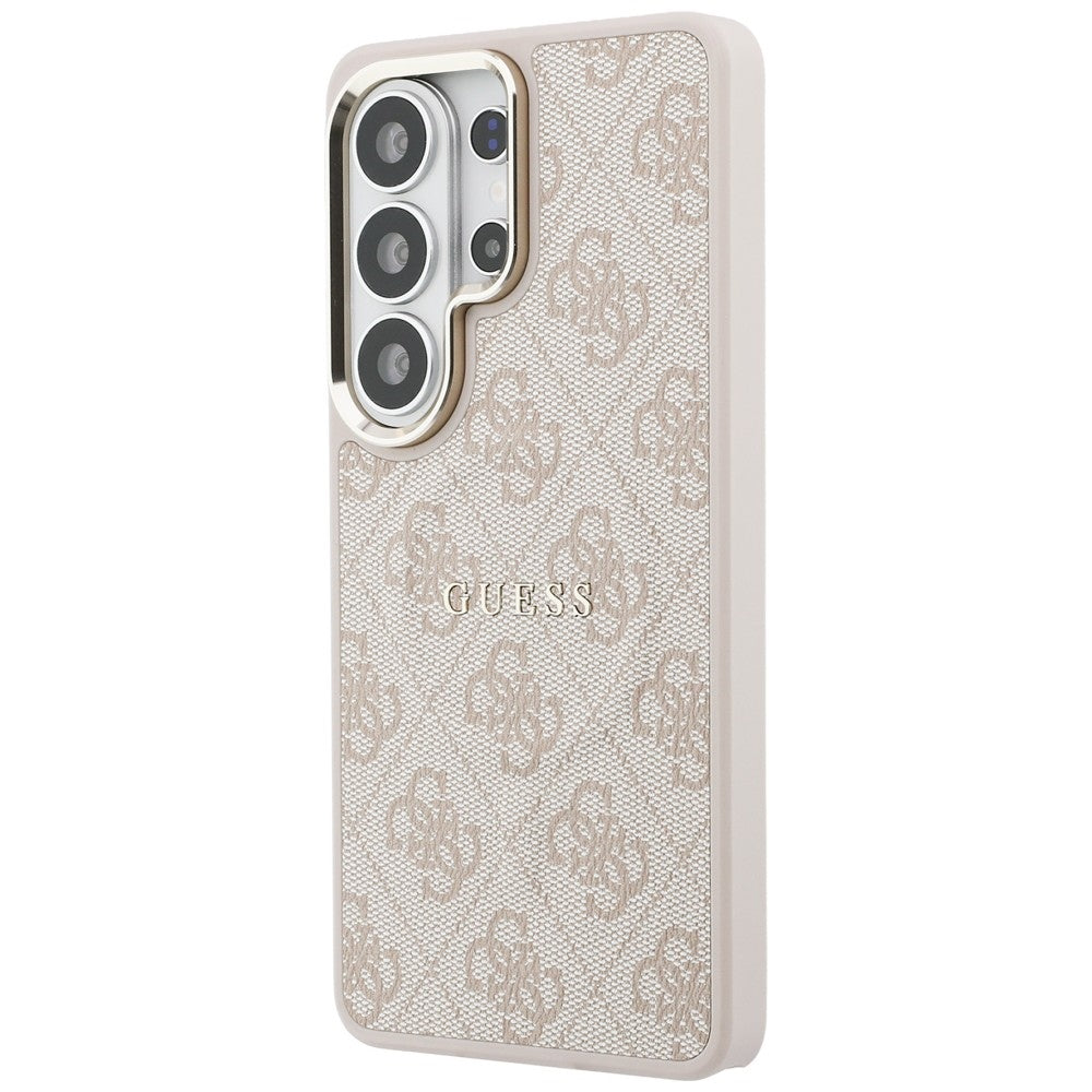 Pouzdro MagSafe pro Samsung Galaxy S26 Ultra S948, Guess, 4G Embossed Ring, Růžové