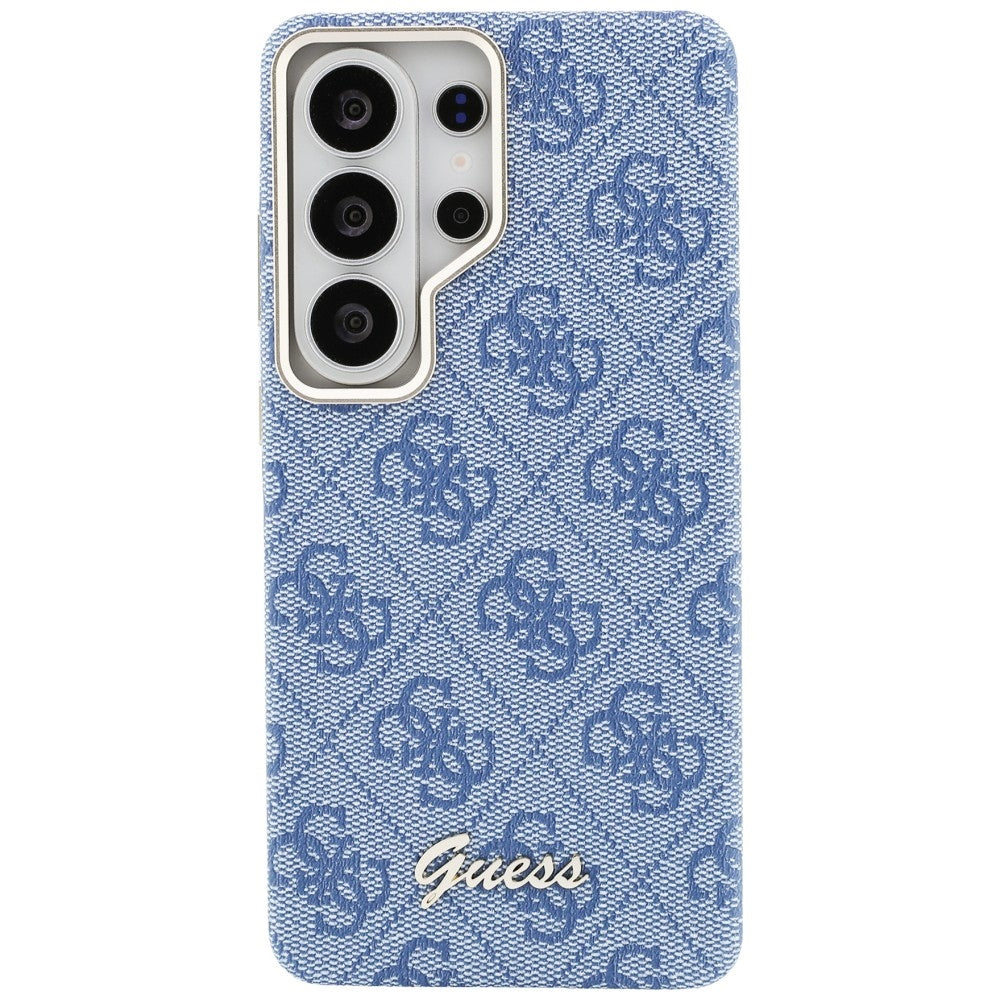 Pouzdro MagSafe pro Samsung Galaxy S26 Ultra S948, Guess, 4G Script Logo, Modrá