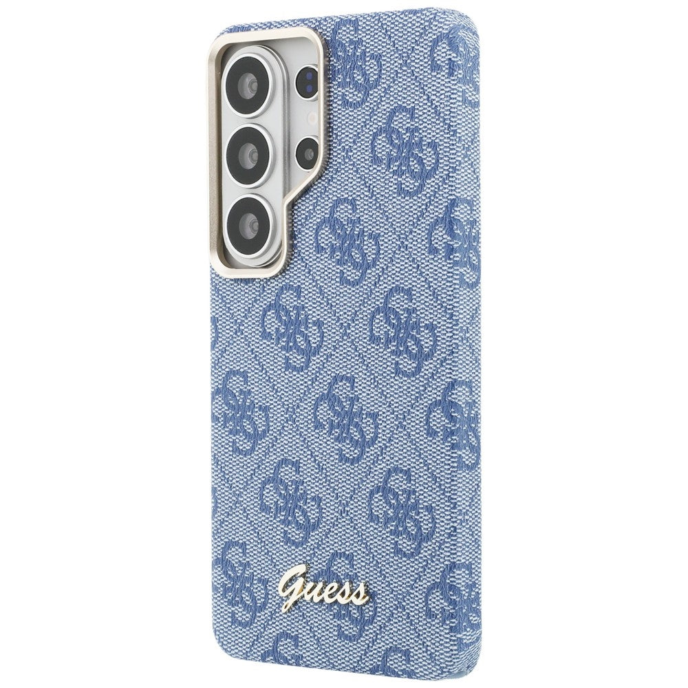 Pouzdro MagSafe pro Samsung Galaxy S26 Ultra S948, Guess, 4G Script Logo, Modrá