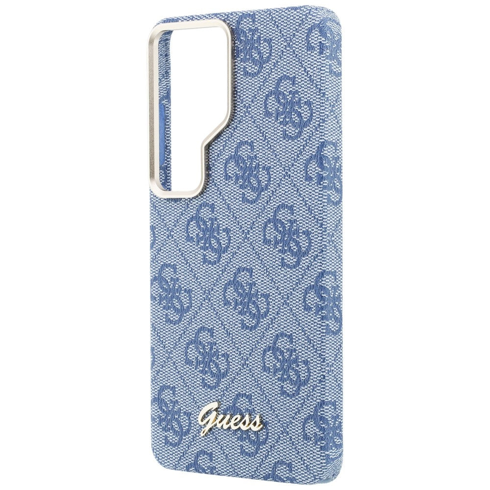 Pouzdro MagSafe pro Samsung Galaxy S26 Ultra S948, Guess, 4G Script Logo, Modrá