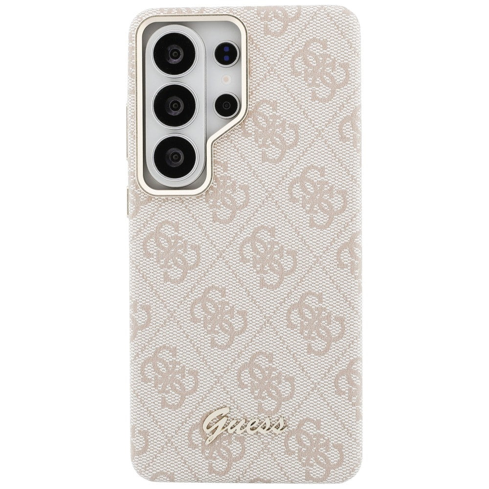 MagSafe Case for Samsung Galaxy S26 Ultra S948, Guess, 4G Script Logo, Pink